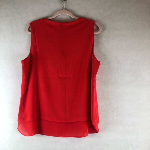 Rose+Olive XL orange blouse sleeveless - Picture 4 of 5